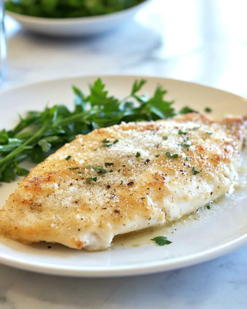 Quick Parmesan Tilapia shot