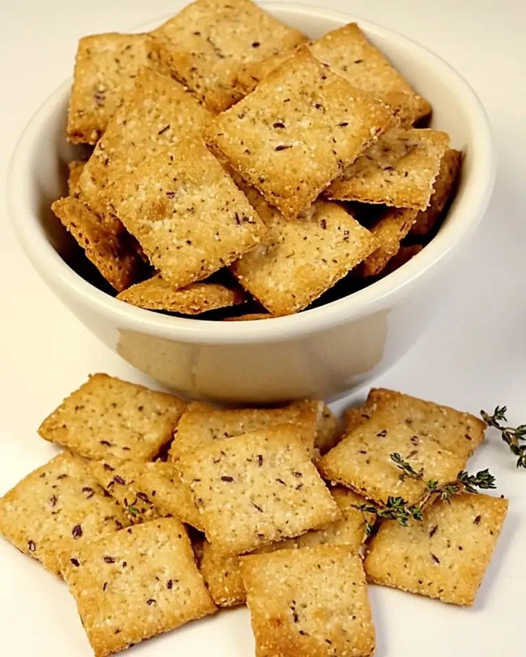 Homemade Parmesan & Thyme Crackers photo