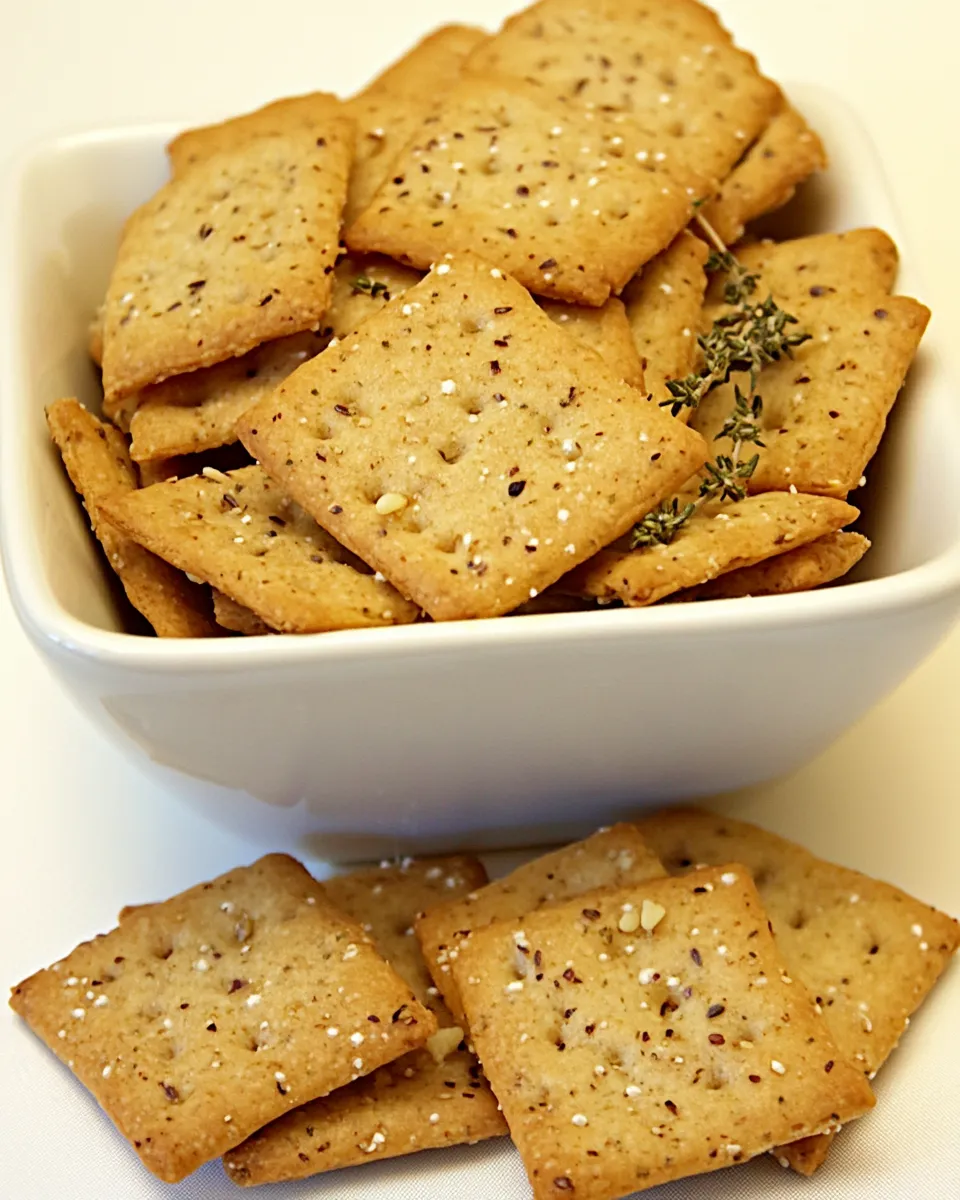 Classic Parmesan & Thyme Crackers image