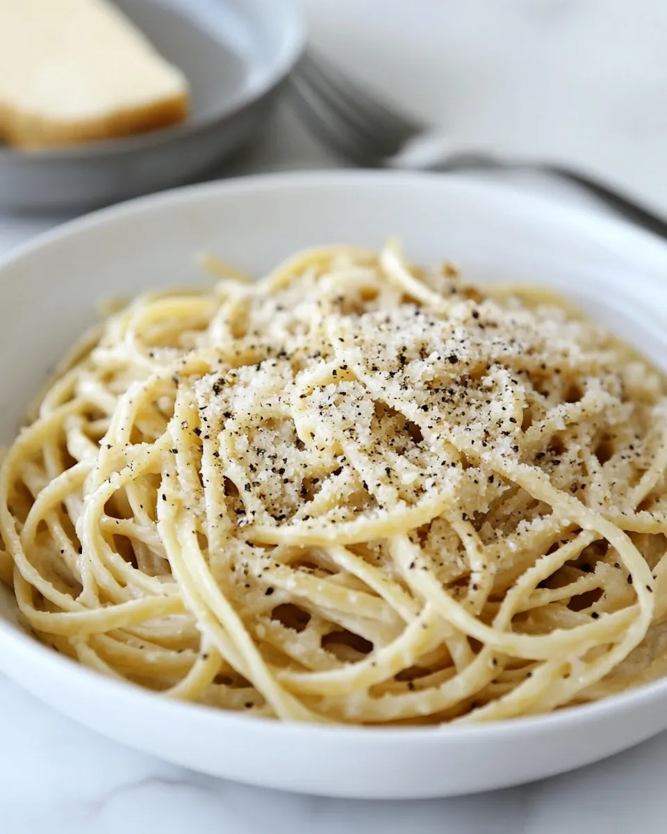 Homemade Pasta Cacio e Pepe photo