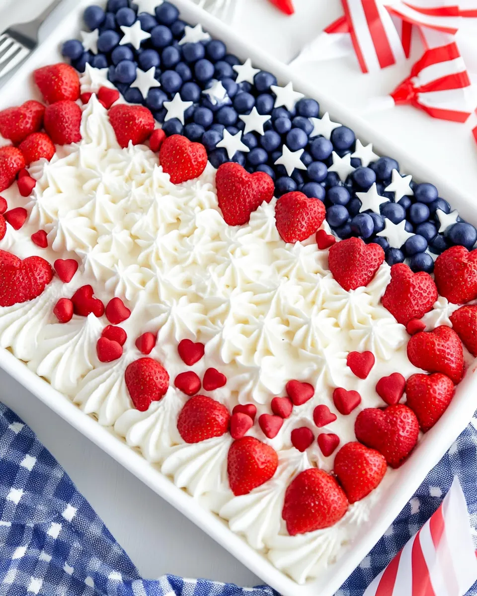 Homemade Patriotic Poke Cake Recipe photo