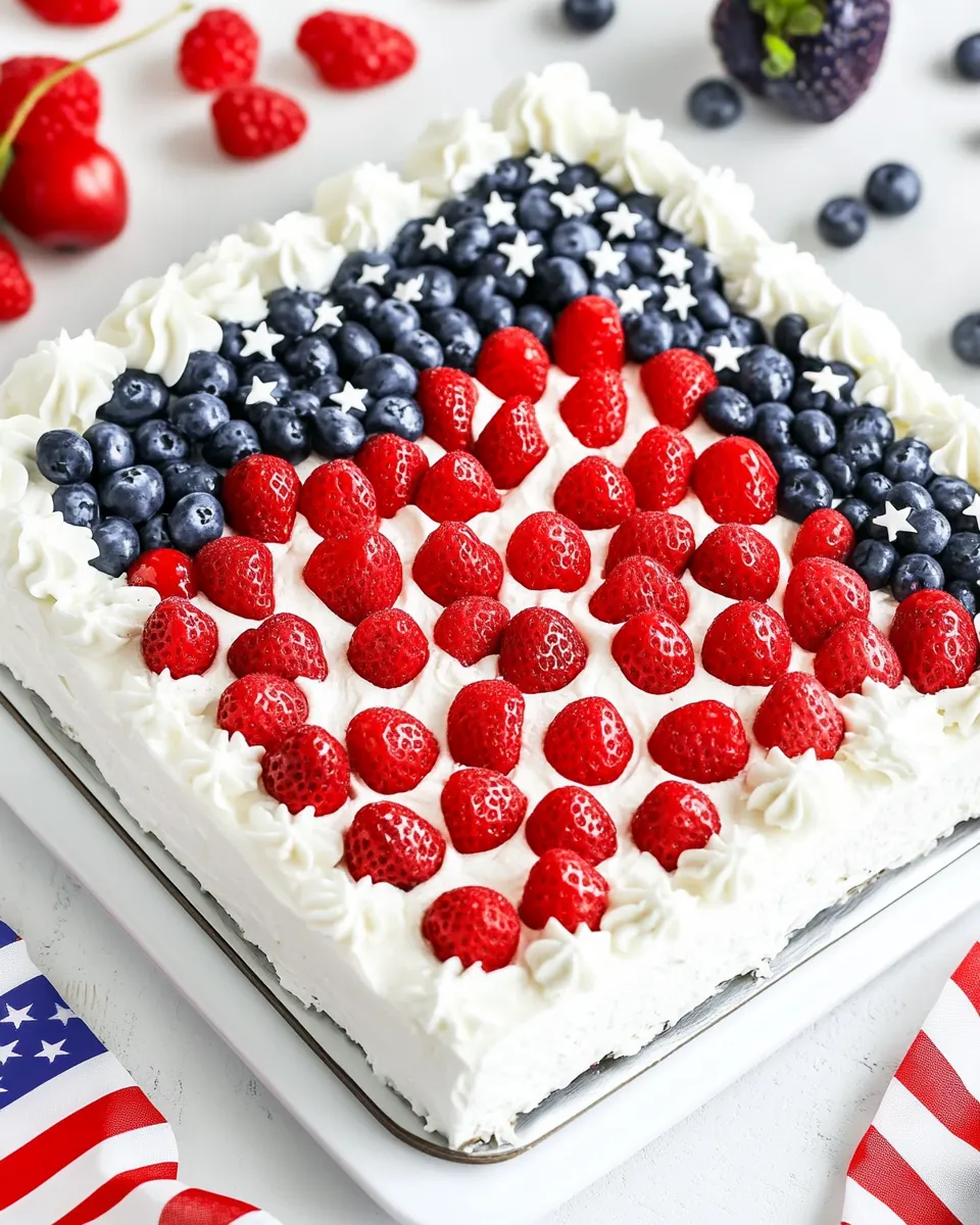 Classic Patriotic Poke Cake Recipe image