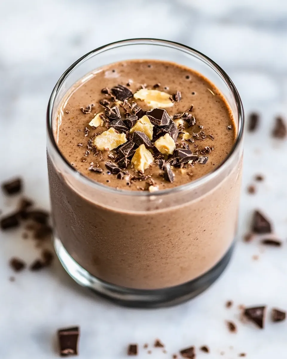 Easy Peanut Butter-Chocolate Protein Shake recipe photo