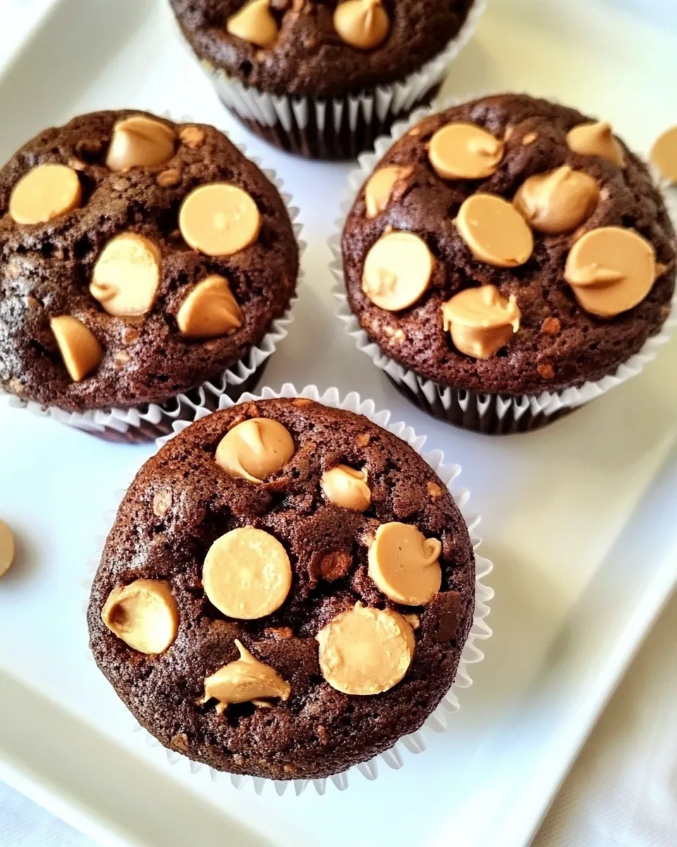 Classic Peanut Butter Chip Brownie Cupcakes image