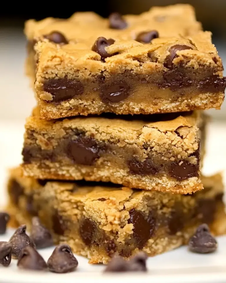 Homemade Peanut Butter Chocolate Chip Cookie Bars photo
