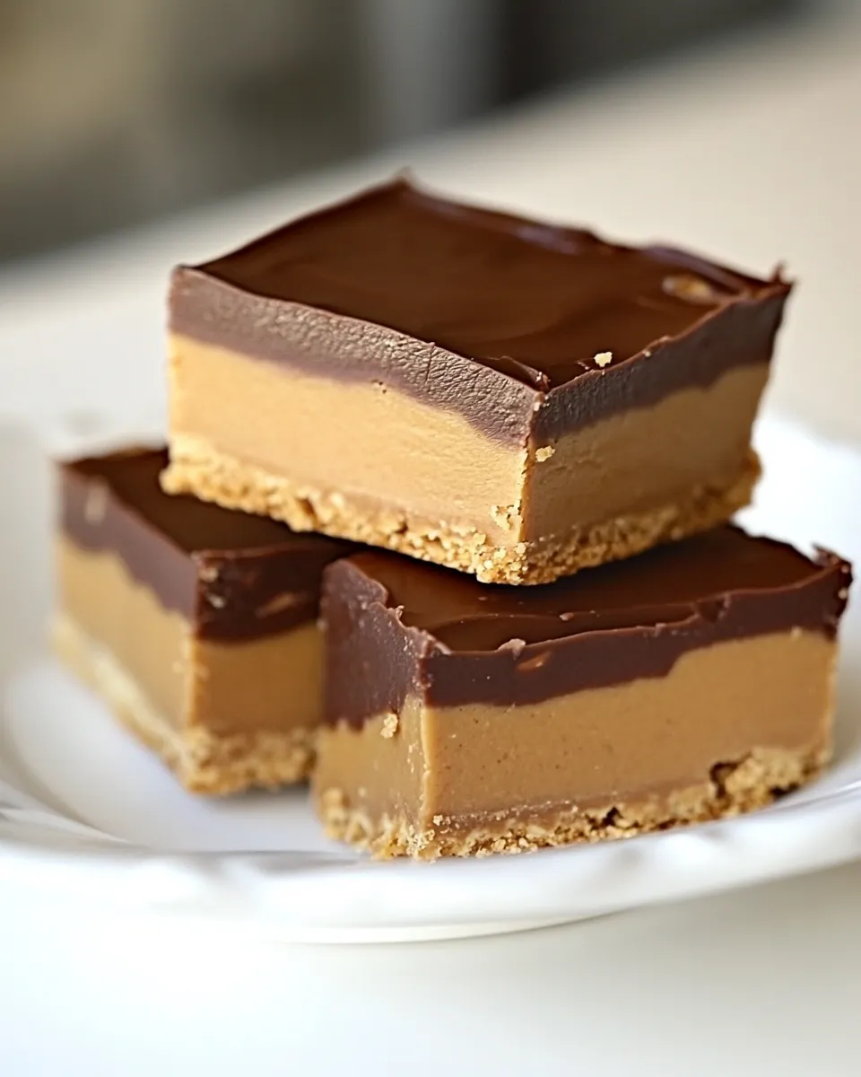 Quick Peanut Butter Cup Bars shot
