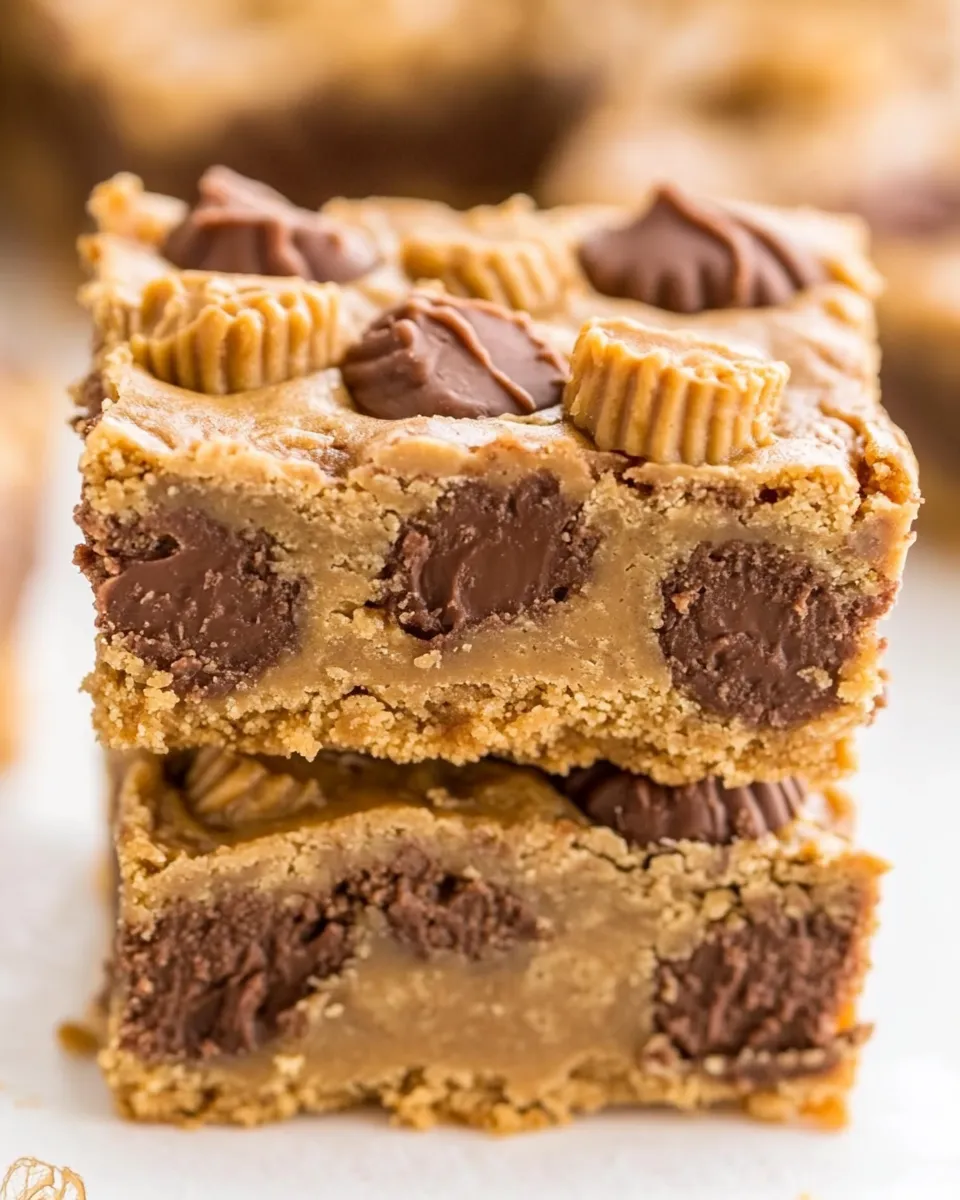 Delicious Peanut Butter Cup Peanut Butter Bars recipe photo