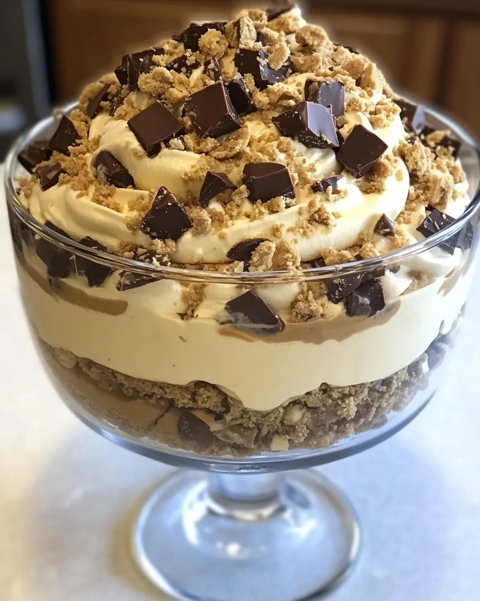 Delicious Peanut Butter Cup Trifle shot