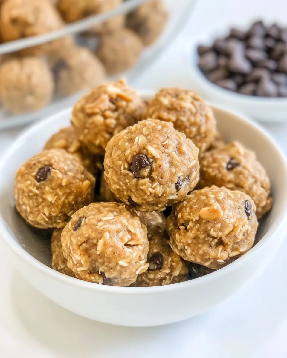 Delicious Peanut Butter Energy Balls shot