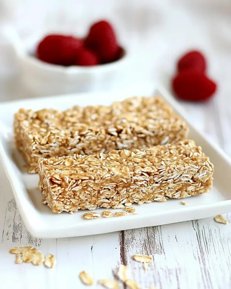 Homemade Peanut Butter Honey No Bake Granola Bars photo