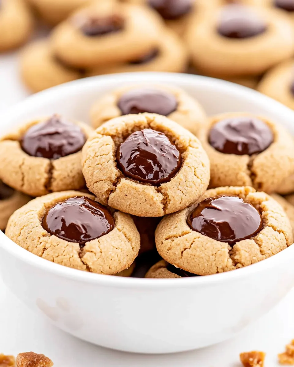 Homemade Peanut Butter Thumbprint Cookies photo