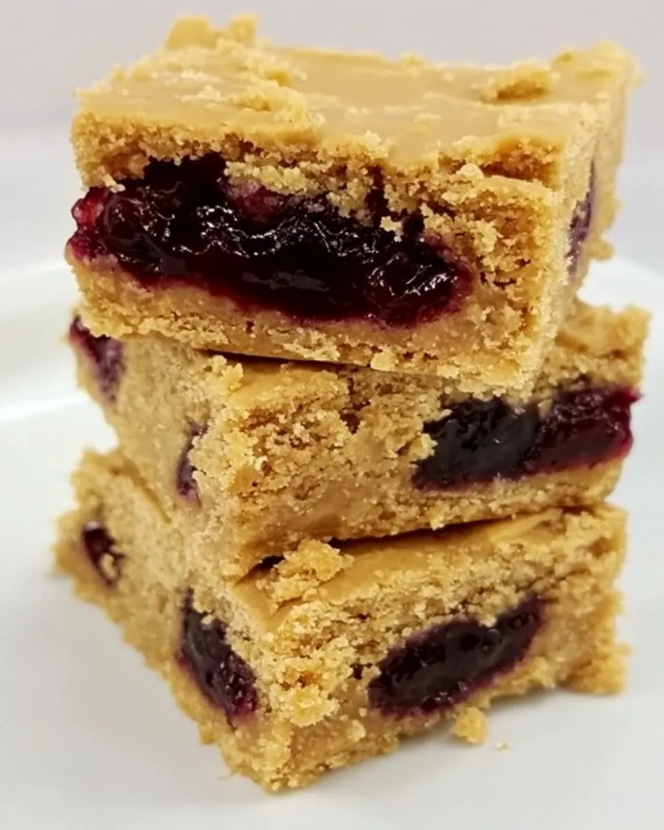 Classic Peanut Butter & Jelly Cookie Bars image