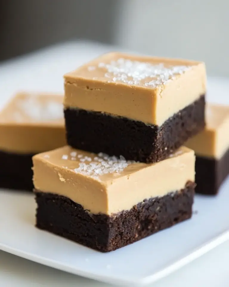 Homemade Peanut Butter and Fleur de Sel Brownies photo