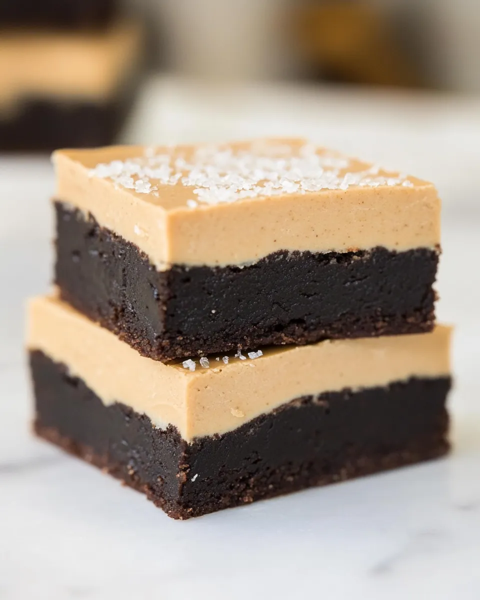 Delicious Peanut Butter and Fleur de Sel Brownies image
