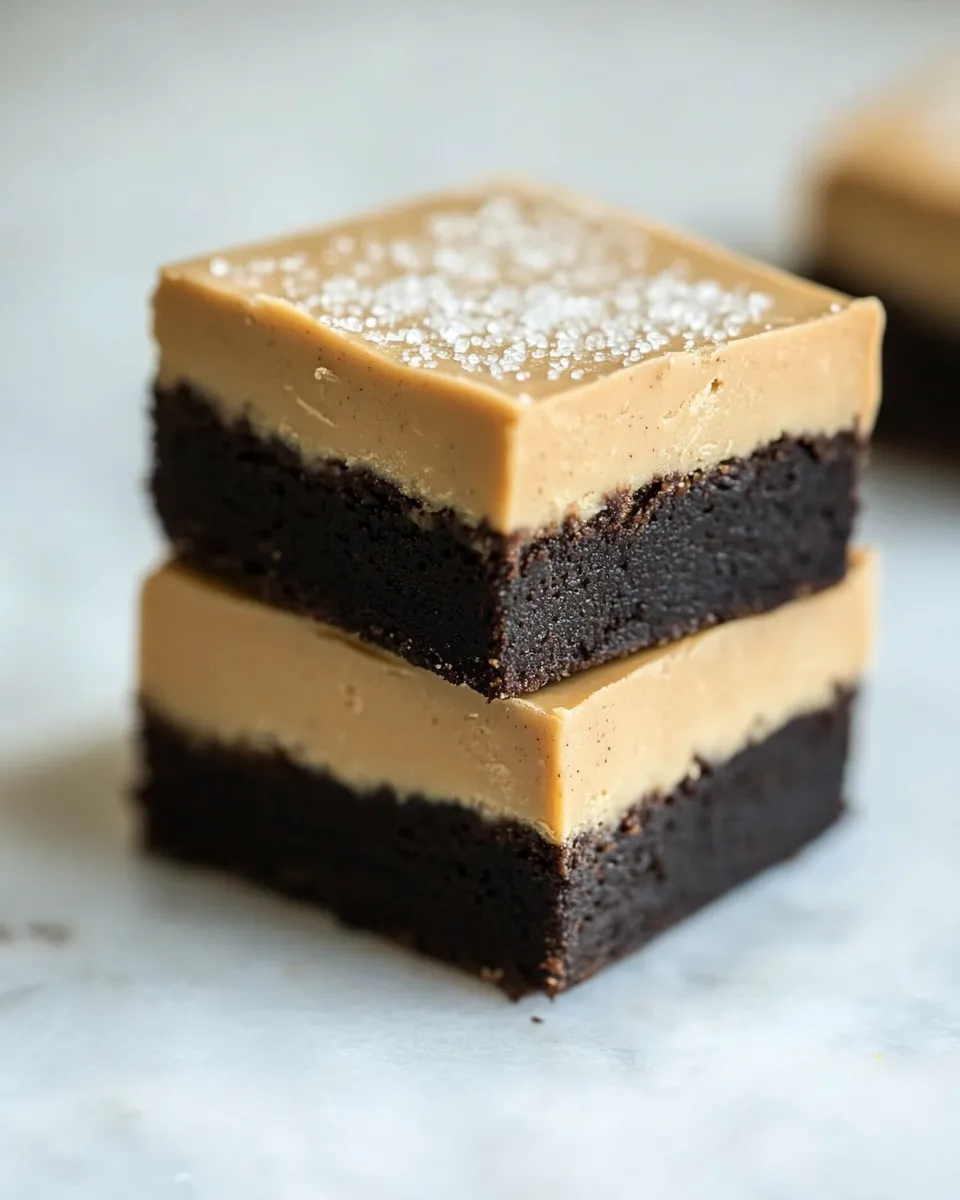 Tasty Peanut Butter and Fleur de Sel Brownies shot
