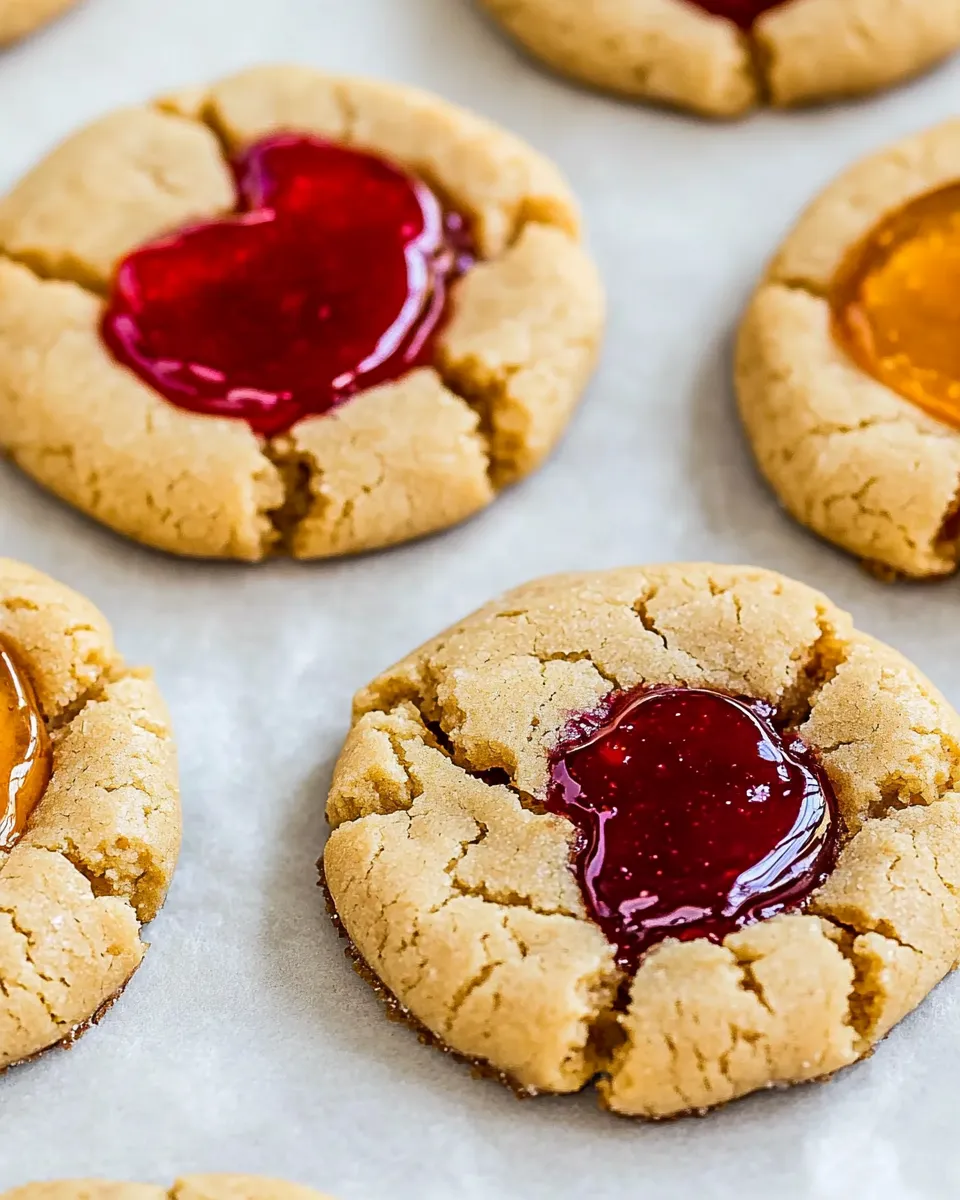 Easy Peanut Butter and Jelly Cookies recipe photo