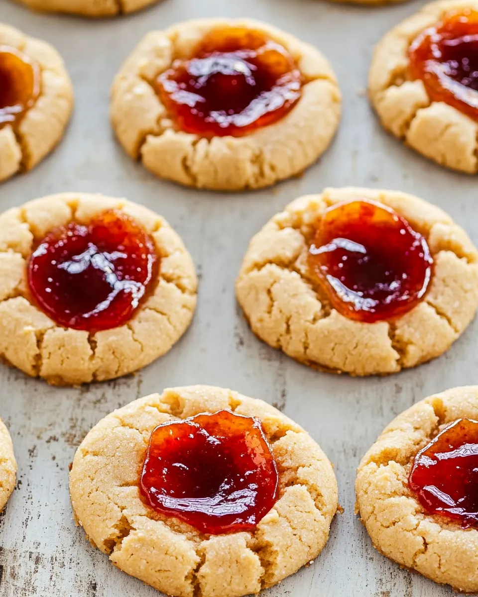 Delicious Peanut Butter and Jelly Cookies shot