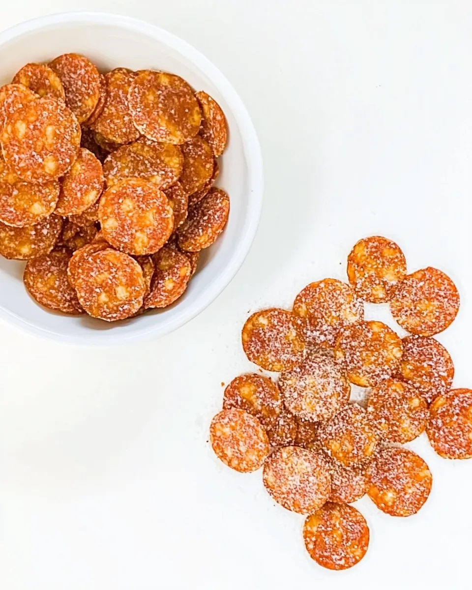 Delicious Pepperoni Chips shot