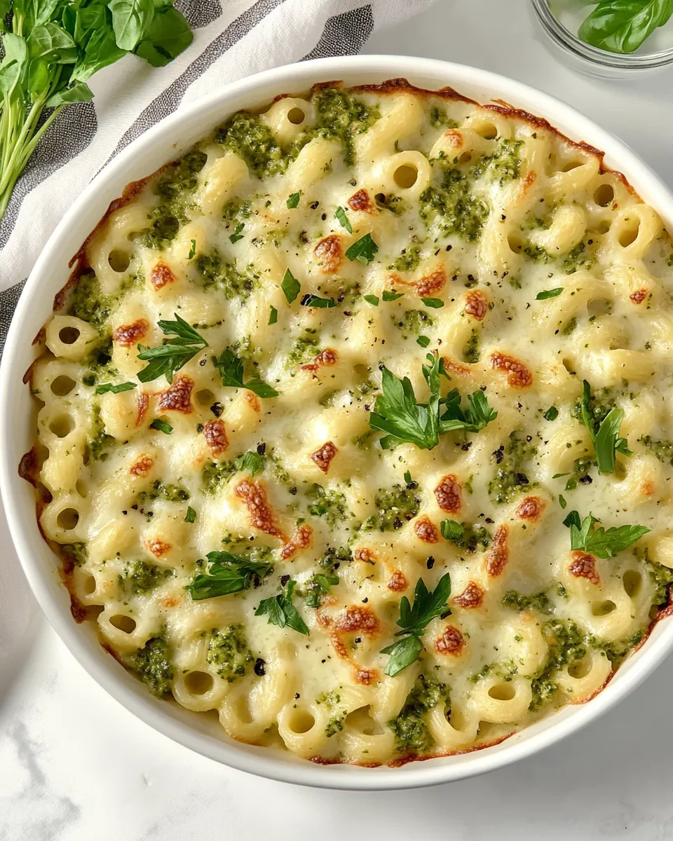 Easy Pesto Havarti Macaroni recipe photo