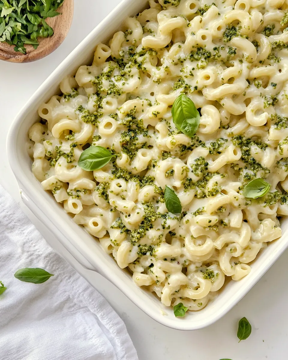 Tasty Pesto Havarti Macaroni dish photo