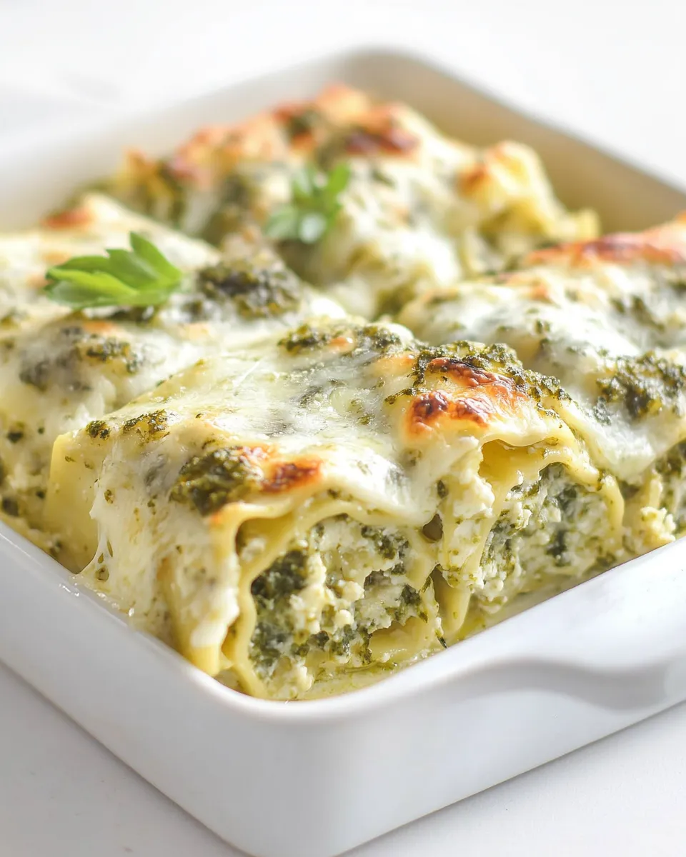 Classic Pesto Lasagna Rolls image