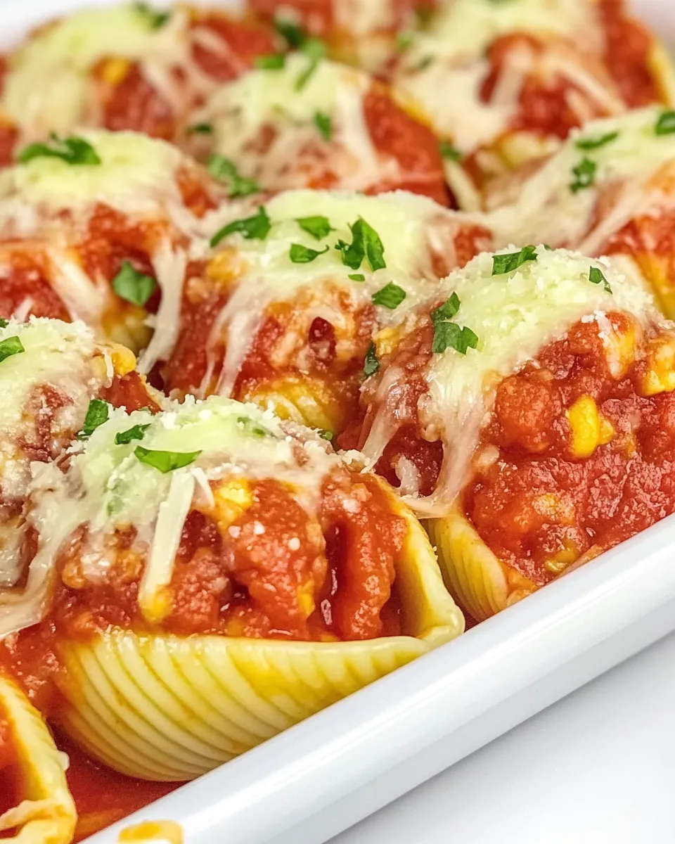 Delicious Pesto Stuffed Shells shot