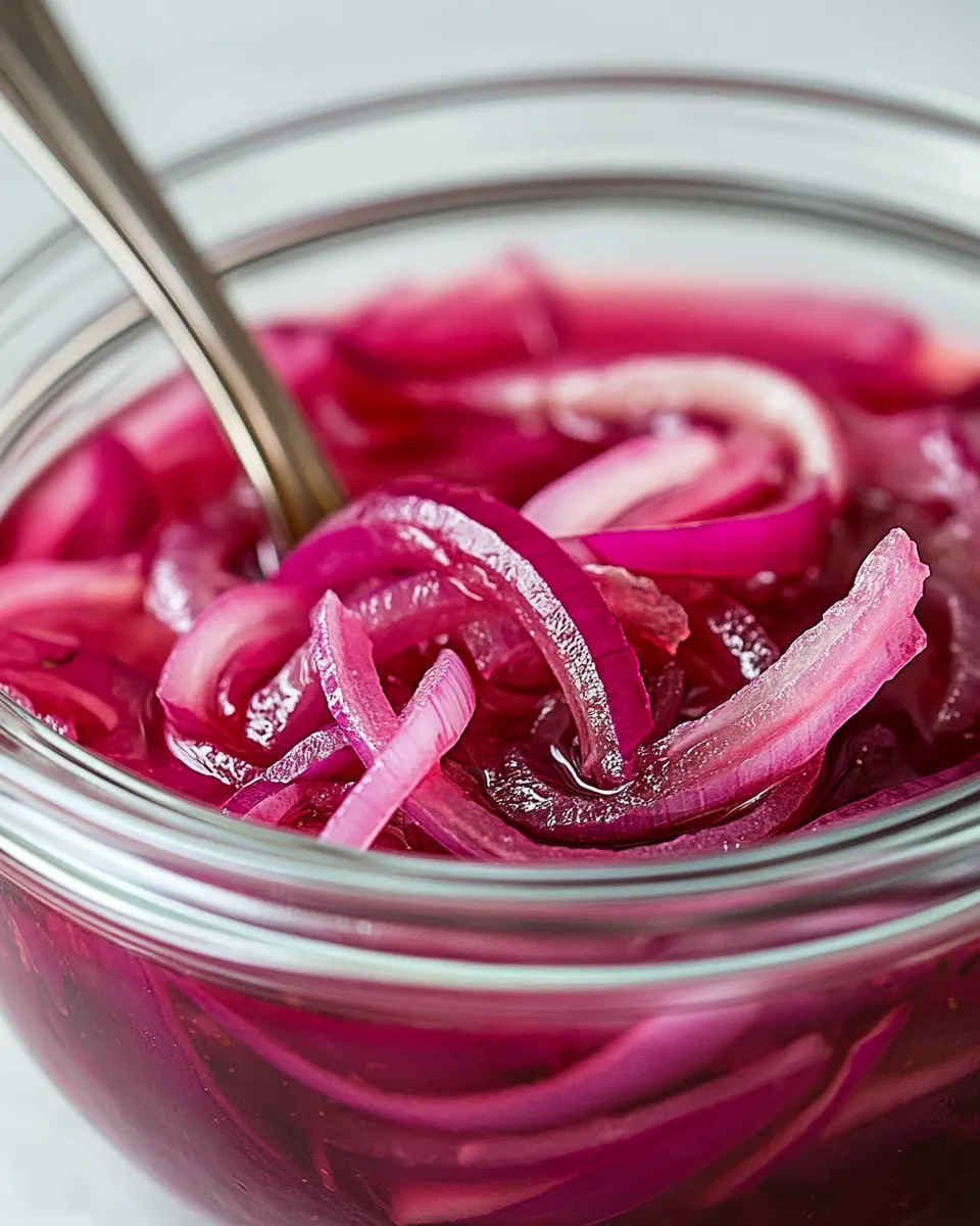 Classic Pickled Red Onions recipe image