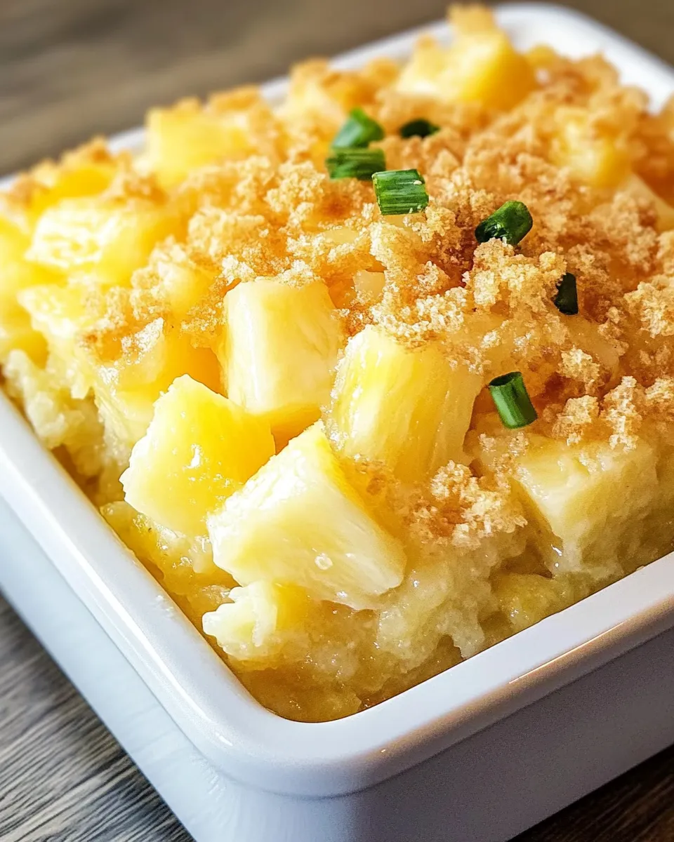 Homemade Pineapple Casserole photo