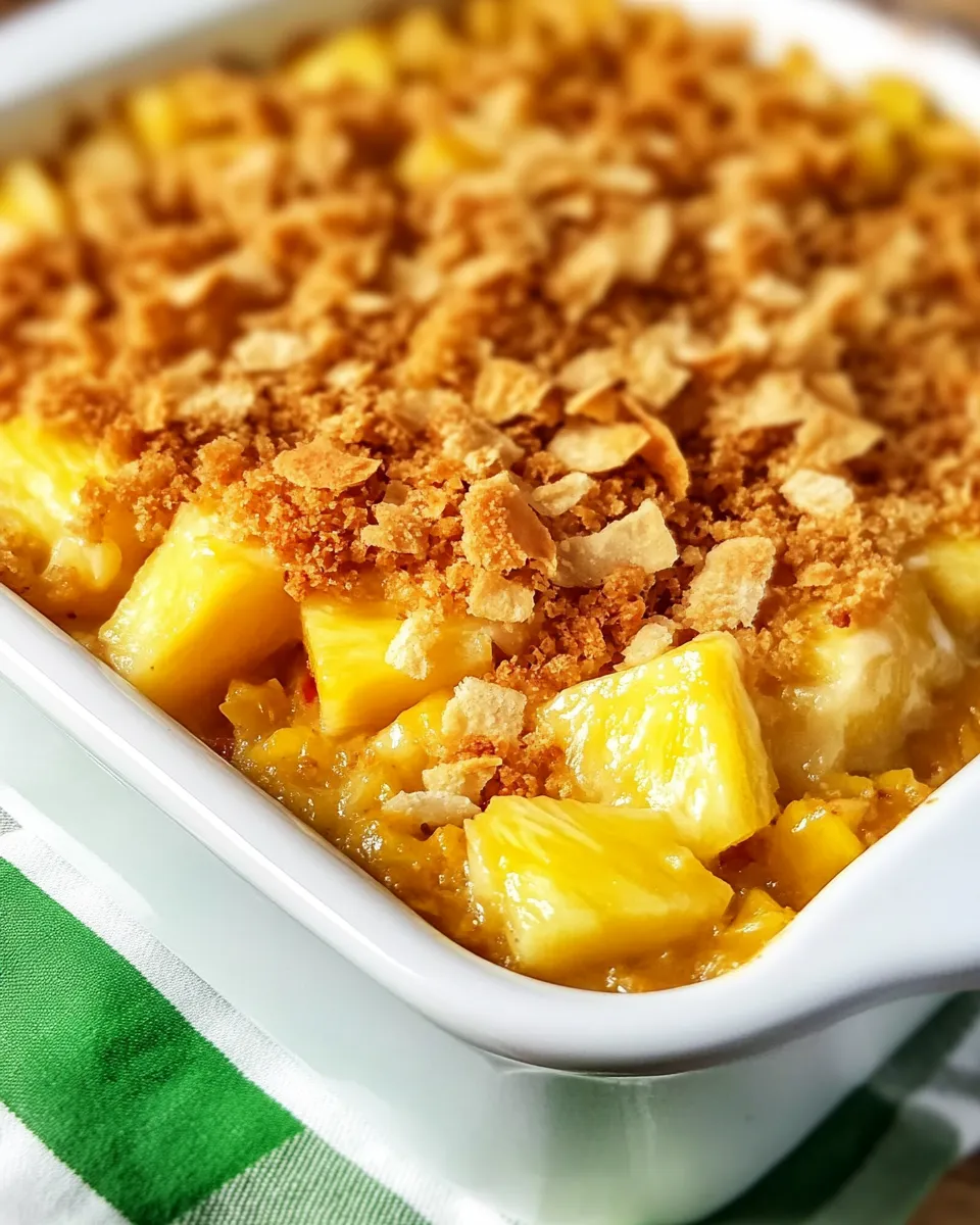 Easy Pineapple Casserole recipe photo