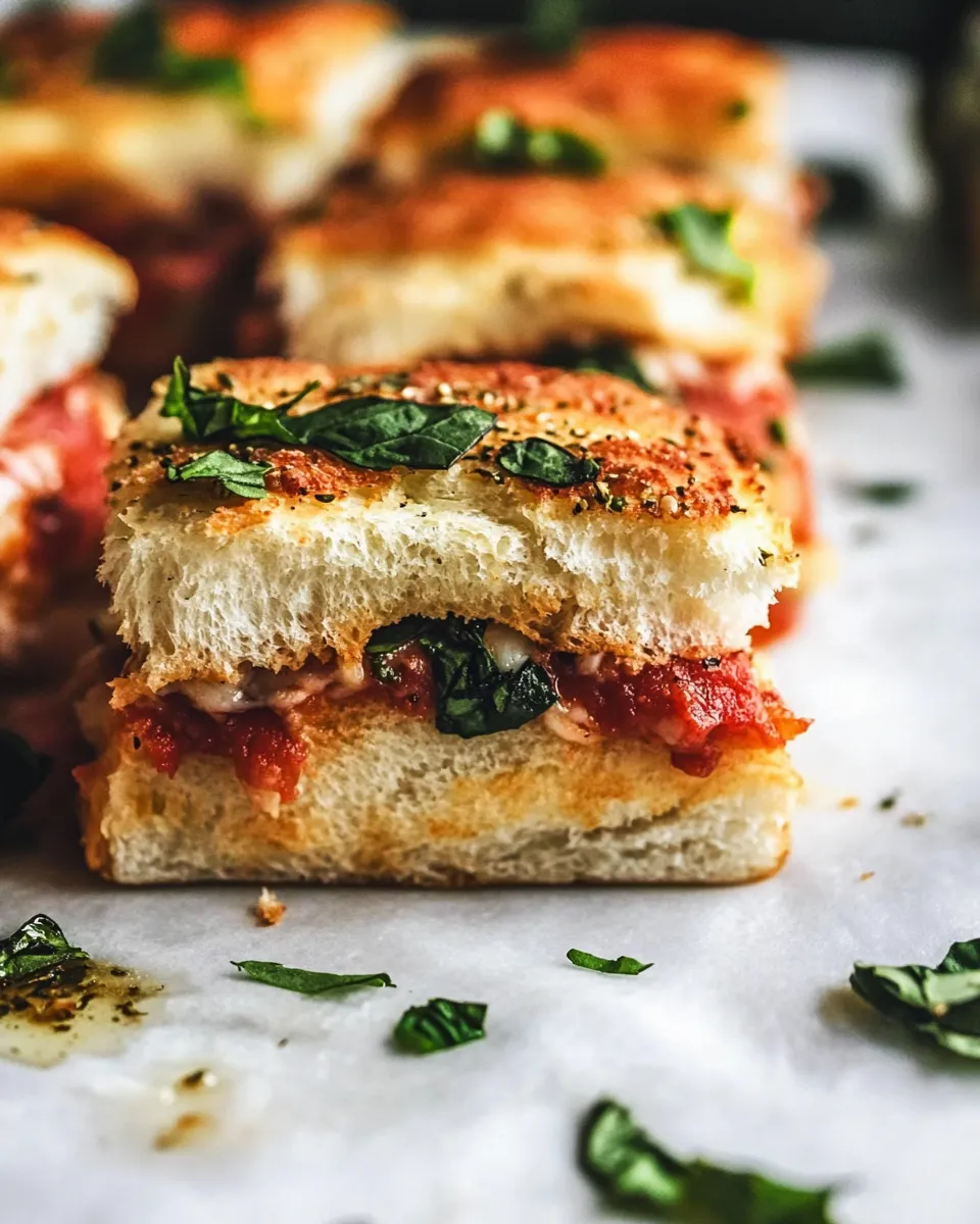 Homemade Pizza Sliders recipe photo