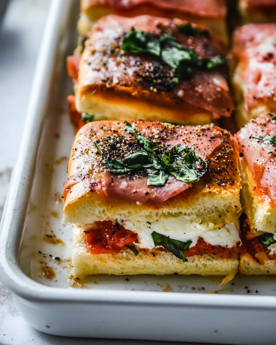 Easy Pizza Sliders food shot