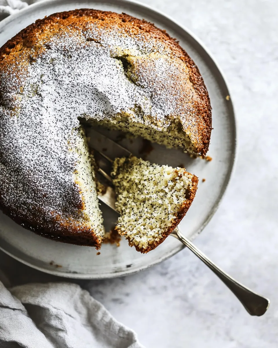Delicious Poppy Seed Cake shot
