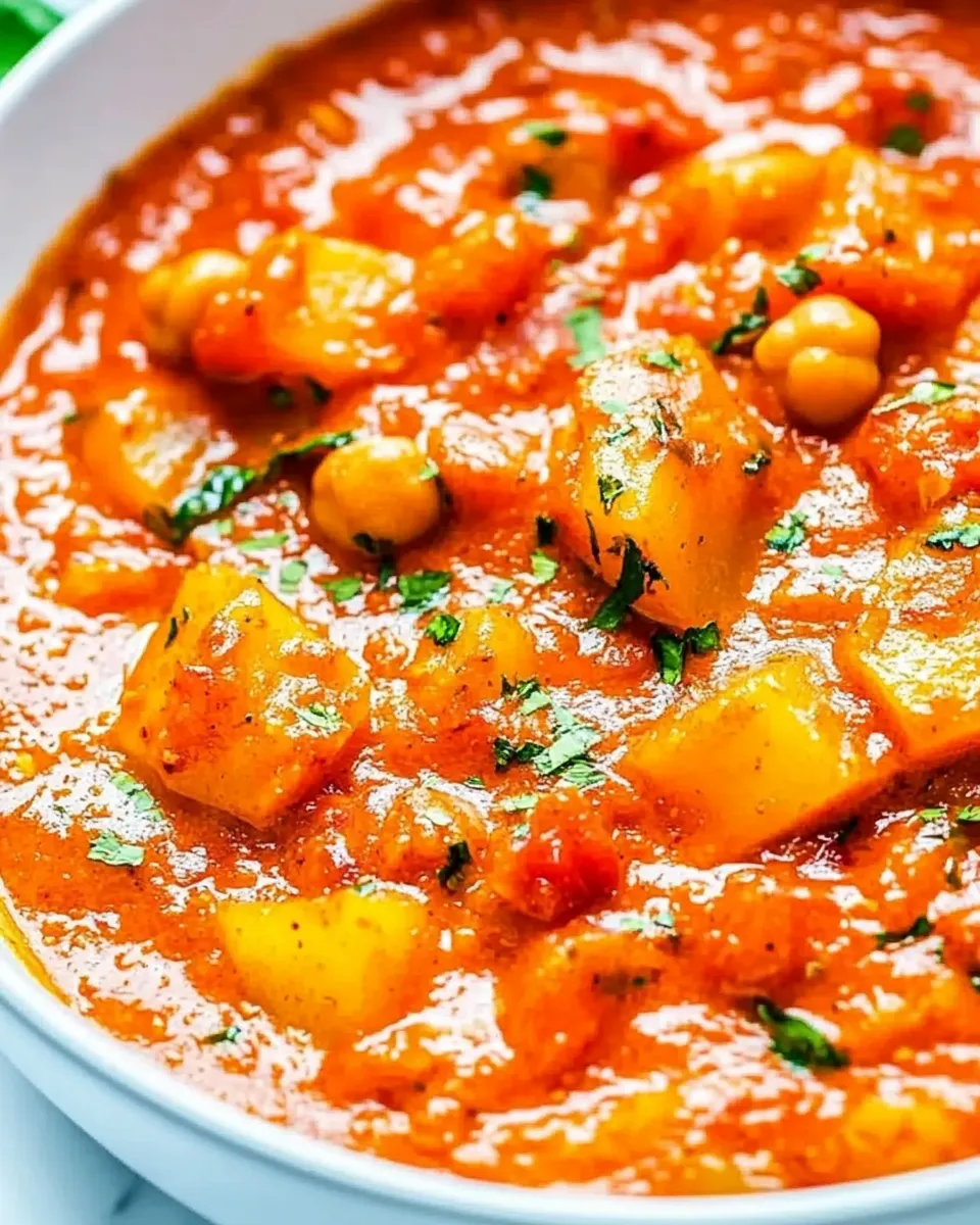Classic Potato Chickpea Coconut Curry image