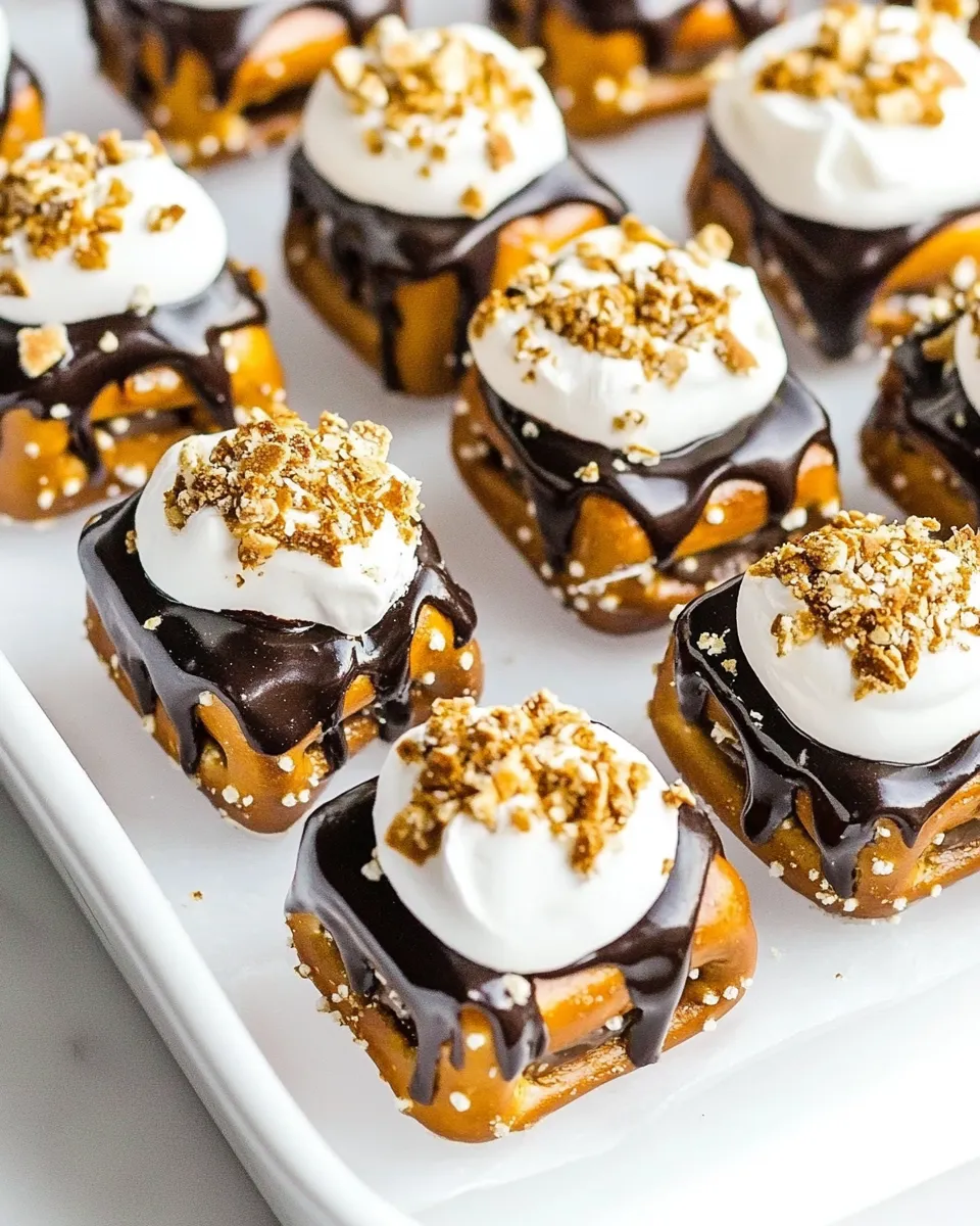 Homemade Pretzel Smores Bites photo