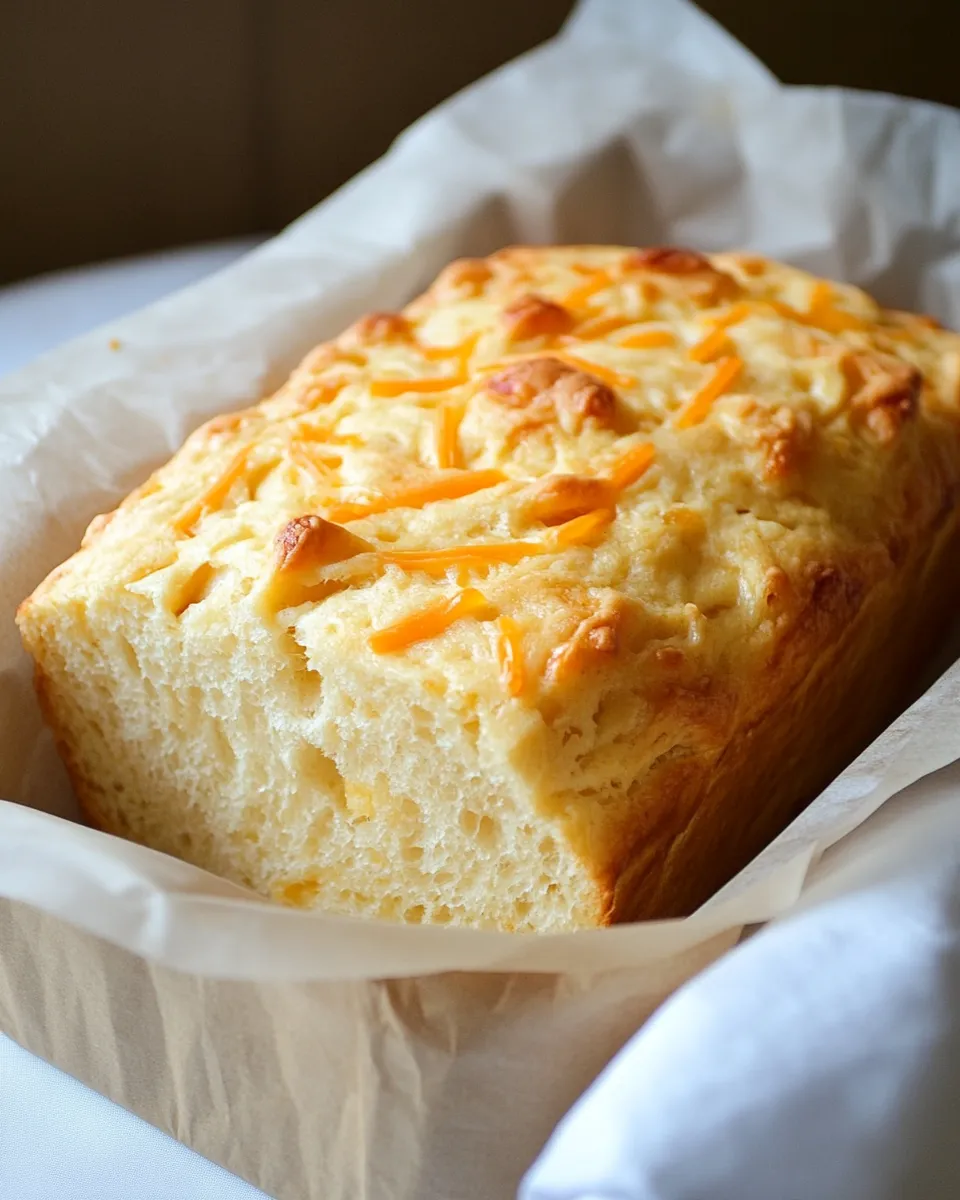Easy Quick Cheese Bread Recipe shot