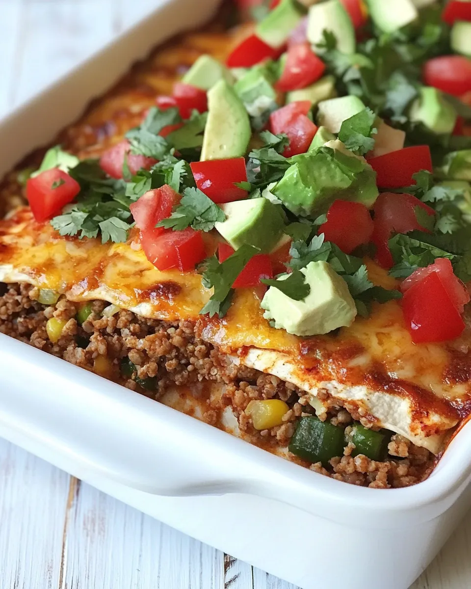 Delicious Quinoa Fiesta Enchilada Bake image