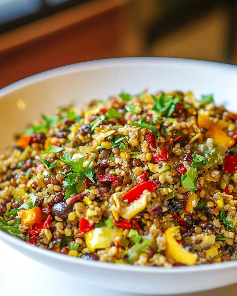 Classic Quinoa Lentil Salad image