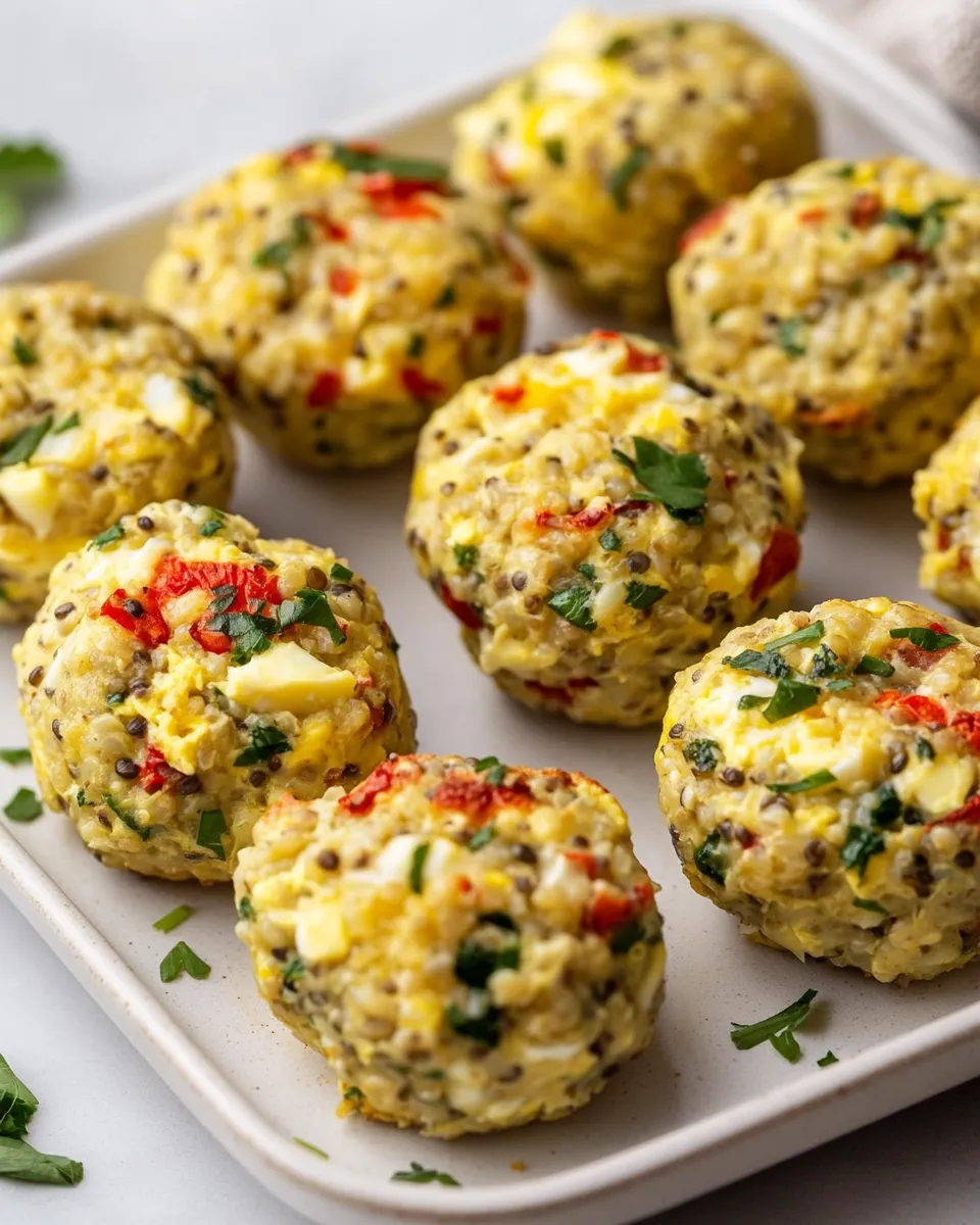 Classic Quinoa and Egg Protein Breakfast Bites image
