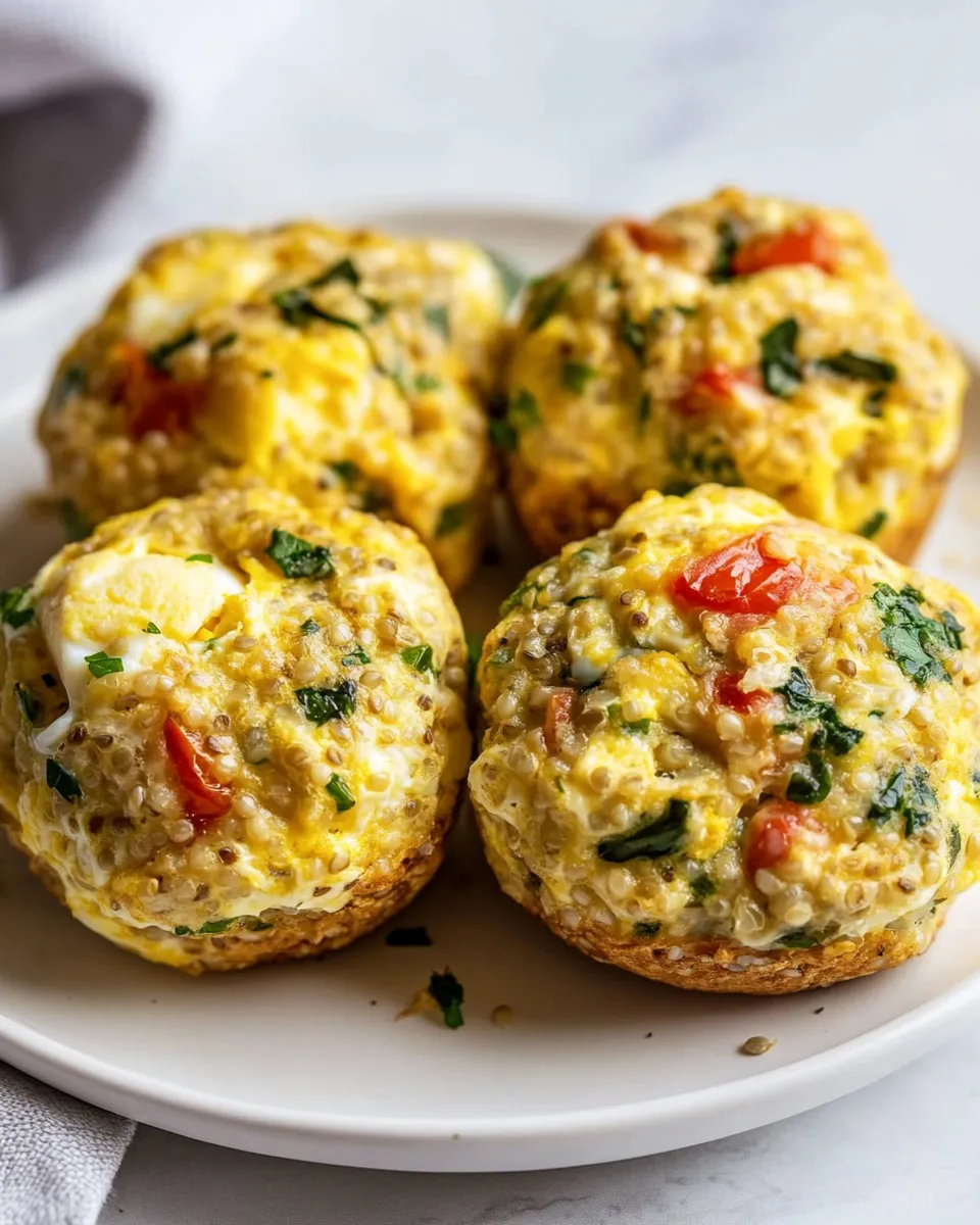 Easy Quinoa and Egg Protein Breakfast Bites recipe photo