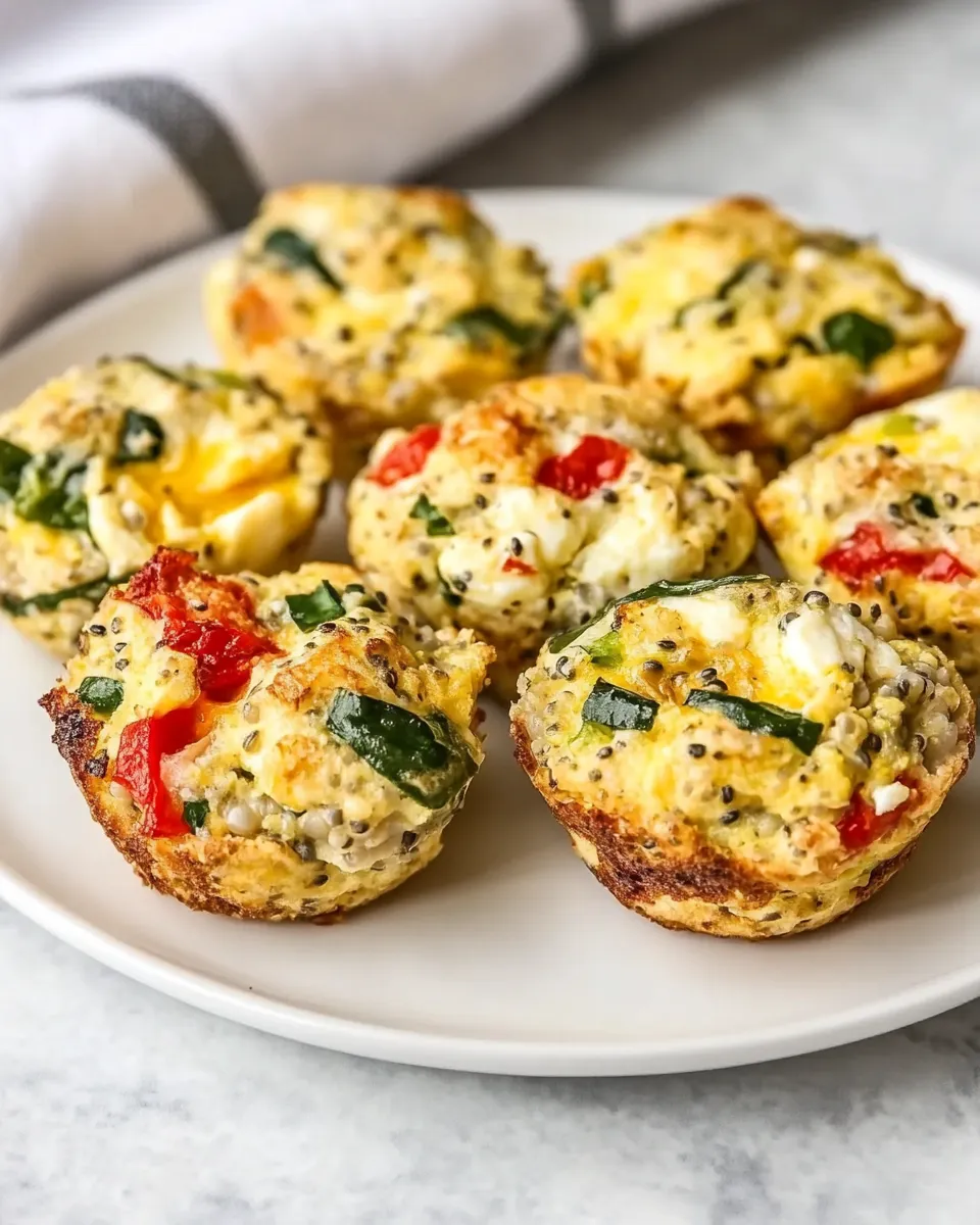 Delicious Quinoa and Egg Protein Breakfast Bites shot