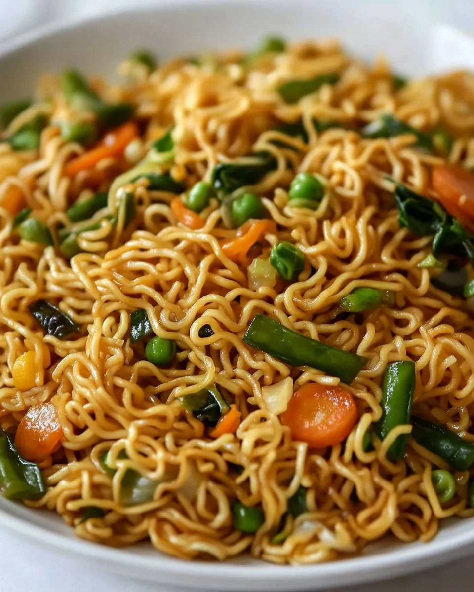 Easy Ramen Stir Fry Recipe shot
