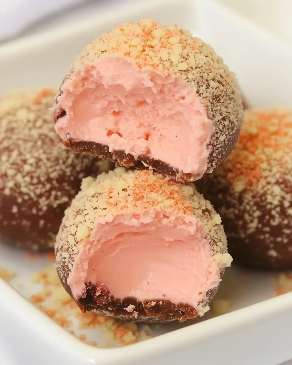 Homemade Raspberry Cheesecake Truffles photo