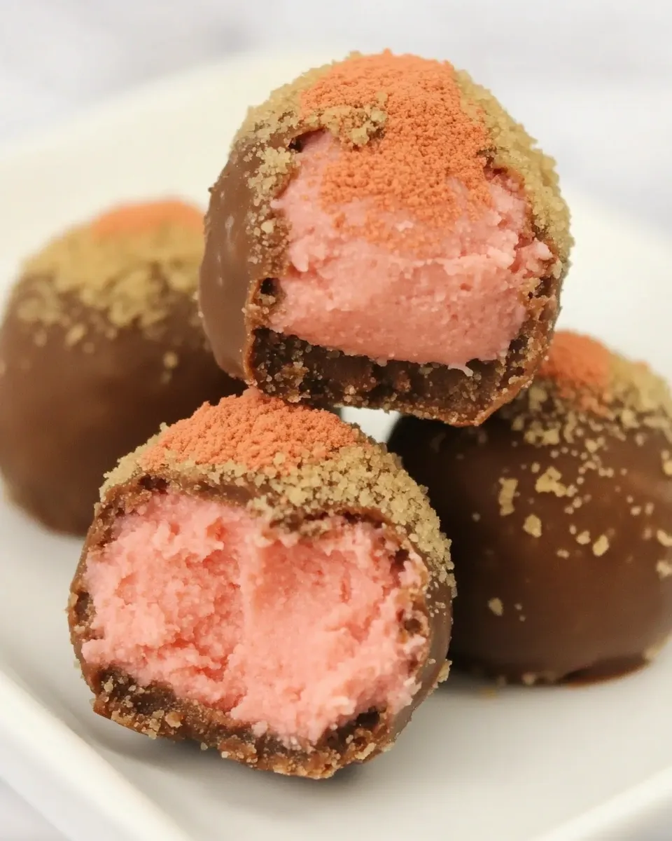 Classic Raspberry Cheesecake Truffles image