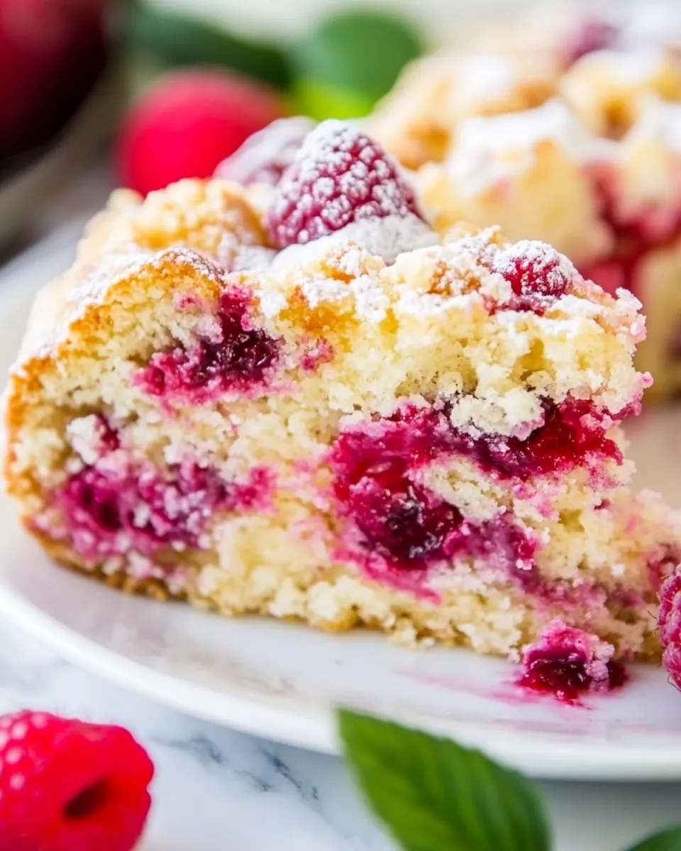 Classic Raspberry Cream Cheese Coffee Cake image
