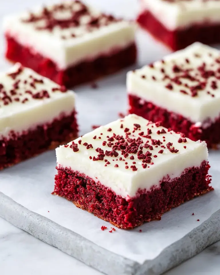 Homemade Red Velvet Sugar Cookie Bars photo