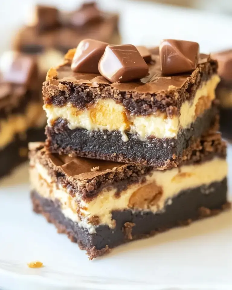 Homemade Reeses Cheesecake Brownies photo