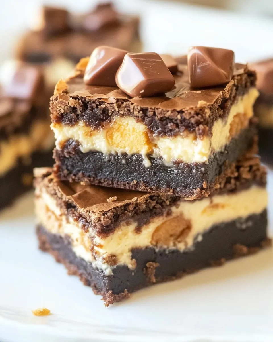 Homemade Reeses Cheesecake Brownies photo