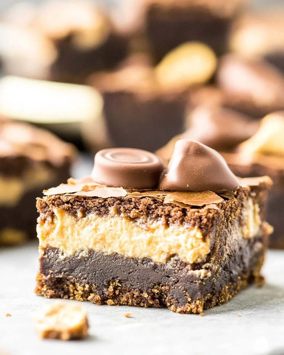 Delicious Reeses Cheesecake Brownies image