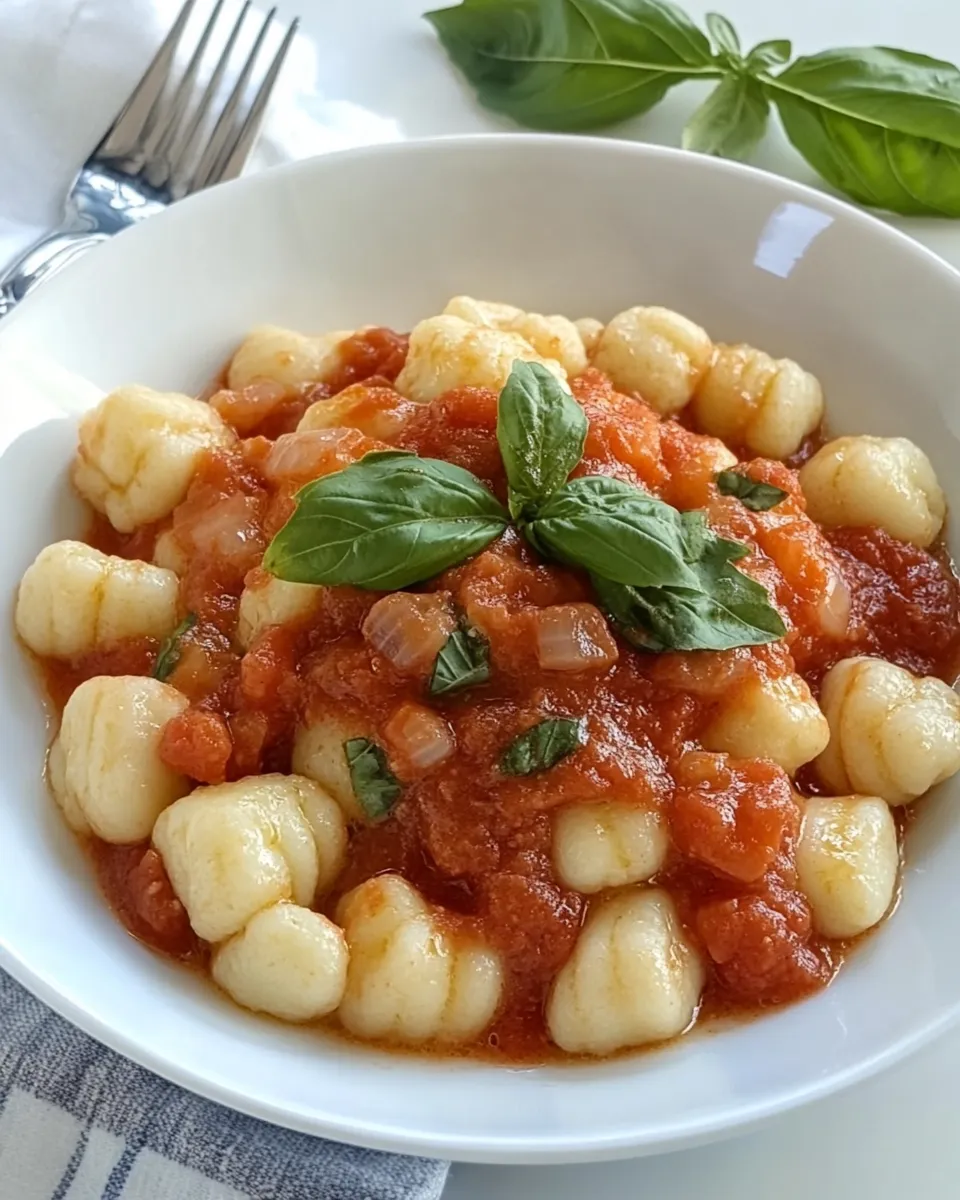 Homemade Ricotta Gnocchi with Marinara photo