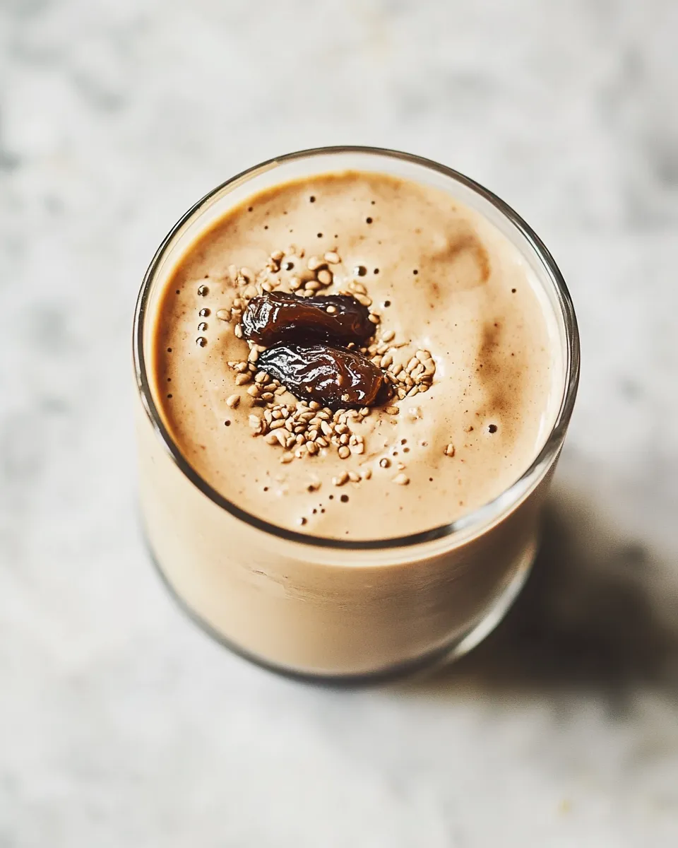 Delicious Ridiculously Good Tahini Date Shake with Coffee image